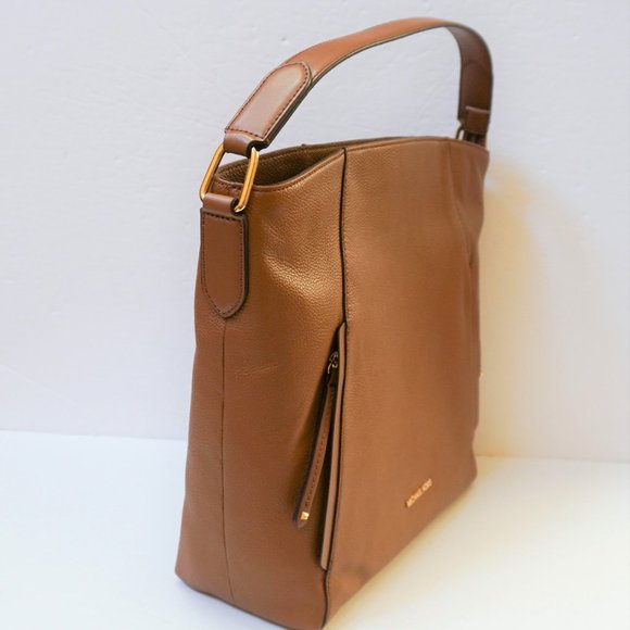 Michael Kors Bags Michael Kors Evie Large Shoulder Hobo Leather Bag Brown Poshmark